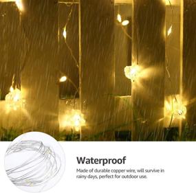 img 2 attached to 🌟 Plug-in LE Curtain String Lights for Bedroom Wall - 300 LED Window Fairy Lights with Remote, 10 ft - 8 Modes Waterproof IP65 Christmas Twinkle Lights - Decorative Hanging Lights for Wedding Party Backdrop