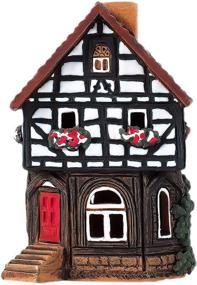 img 3 attached to 🏡 Ceramic Cone Incense Burner + Holder, Room Décor, Collectible Mini Replica - Original House in Lauterbach, S19-6