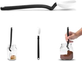 img 4 attached to 🥄 Dreamfarm Mini Supoon: The Ultimate Non-Stick Silicone Scraping & Cooking Spoon with Measuring Lines in White