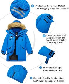 img 1 attached to ZSHOW Winter Quilted Faux Fur Hooded Boys' Clothing in Jackets & Coats