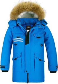 img 4 attached to ZSHOW Winter Quilted Faux Fur Hooded Boys' Clothing in Jackets & Coats