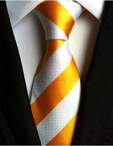 img 3 attached to Classic Business Striped Microfiber Necktie Men's Accessories