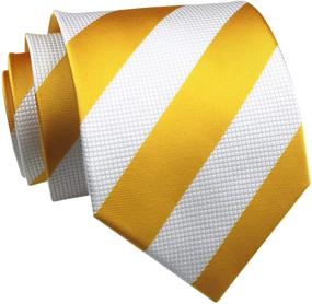 img 4 attached to Classic Business Striped Microfiber Necktie Men's Accessories