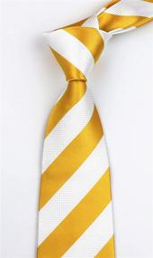 img 2 attached to Classic Business Striped Microfiber Necktie Men's Accessories