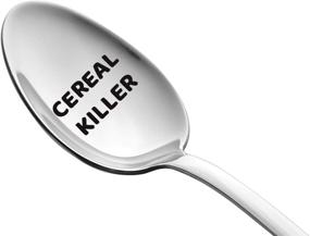 img 1 attached to 🥄 Weenca Engraved Spoon - Perfect Gift for Cereal-Loving Teenagers