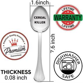 img 2 attached to 🥄 Weenca Engraved Spoon - Perfect Gift for Cereal-Loving Teenagers