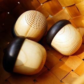 img 2 attached to 🌰 Переносной мини Bluetooth-динамик в форме ореха: беспроводной музыкальный плеер с милым видом ореха - наслаждайтесь музыкой на улице с функцией громкоговорителя