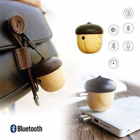 img 1 attached to 🌰 Переносной мини Bluetooth-динамик в форме ореха: беспроводной музыкальный плеер с милым видом ореха - наслаждайтесь музыкой на улице с функцией громкоговорителя
