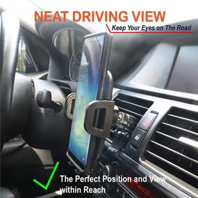 img 3 attached to 📱 APEXMOUNT Twist Lock Air Vent Cell Phone Holder - Adjustable up to 7”, Durable & Rotatable Design - Compatible with iPhones, Samsung, and All Smartphones (Mystery Blue)