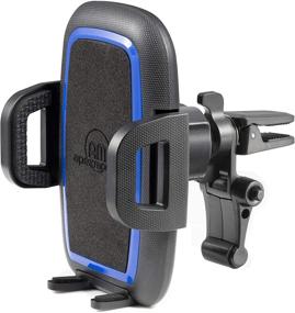 img 4 attached to 📱 APEXMOUNT Twist Lock Air Vent Cell Phone Holder - Adjustable up to 7”, Durable & Rotatable Design - Compatible with iPhones, Samsung, and All Smartphones (Mystery Blue)