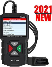 img 4 attached to 🔍 EDIAG YA201 2021 Enhanced OBD2 Scanner: Full OBDII Functionality, 10 Modes Engine Fault Code Reader, Mode 6, O2 Sensor & Battery Test - Diagnostic Scan Tool for All 1996 & Newer Cars