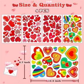 img 3 attached to Leesgel Valentines Valentine Decorations Stickers