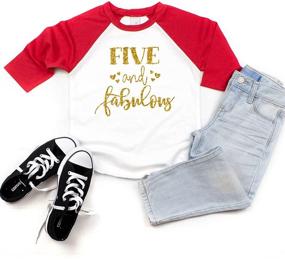 img 3 attached to 👚 Fifth Birthday Apparel: Fabulous Girls' Clothing - Tops, Tees & Blouses