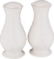 lenox french perle white tall salt and pepper shaker set - logo