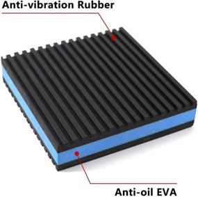 img 1 attached to 🔵 LBG Products Heavy Duty Blue EVA Pads | Rubber Anti-Vibration Isolator Pads for Air Conditioners, Compressors, HVAC, Treadmills (4'' X 4'' X 7/8'')