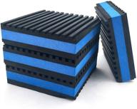 🔵 lbg products heavy duty blue eva pads | rubber anti-vibration isolator pads for air conditioners, compressors, hvac, treadmills (4'' x 4'' x 7/8'') logo