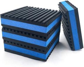 img 4 attached to 🔵 LBG Products Heavy Duty Blue EVA Pads | Rubber Anti-Vibration Isolator Pads for Air Conditioners, Compressors, HVAC, Treadmills (4'' X 4'' X 7/8'')