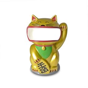 img 4 attached to 🐱 Держатель Retainer Buddy Lucky Cat: Удобное хранение для ретейнеров, выравнивателей и защитных щитков.