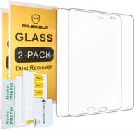 📱 high-quality 2-pack mr.shield tempered glass screen protector for samsung galaxy tab a 9.7 inch - ultra thin, hard, round edge, lifetime replacement logo