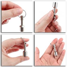 img 1 attached to 🔑 Enhanced Keychain Testing with Magnetic Neodymium 2PACK D12Mm for Improved Durability and Functionality