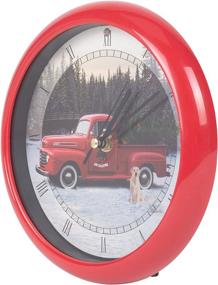 img 2 attached to 🎄 Traditional Carols Clock: Red Ford Truck Christmas Carol Clock Plays 12