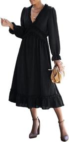 img 4 attached to 👗 Flowy Chiffon Dresses for Women - Simplee Women's Fashion