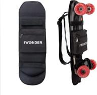 🎒 iwonder electric skateboard backpack: the ultimate adjustable shoulder foldable carrier for regular skateboards & longboards logo