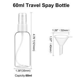 img 1 attached to Bottles Plastic Refillable Containers Funnels Travel Accessories