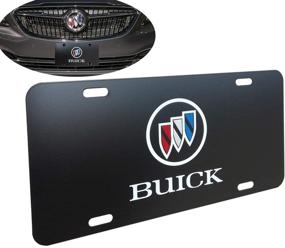 img 4 attached to Buick Metal License Plate Cover Emblem and Frame - Enhance Your Car's Front License Plate Decoration