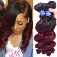 ombre peruvian loose bundles human logo