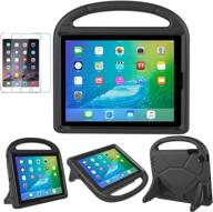 📱 suplik ipad 2/3/4(9.7 inch,2011/2012) case for kids - durable shockproof protective handle stand case with screen protector for apple ipad 2nd/3rd/4th generation - black (not compatible with other 9.7" models) логотип