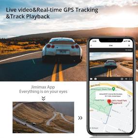 img 2 attached to 🚗 4G & WiFi Dual Dash Cam with Live Video & 24H Remote Monitoring, 1080P FHD DVR Car Camera for Cars, GPS Tracker, G-Sensor, Loop Recording, Behavior Analysis