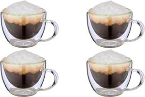 img 4 attached to Premium AMEDYS Insulated Double Glasses Handles: Enjoy Hot or Cold Beverages with Ease