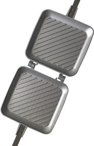img 2 attached to 🥪 Jean-Patrique Silver Non-Stick Toasted Sandwich Maker: Perfect for Indoor & Outdoor Use!
