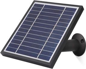 img 4 attached to 🔆 iTODOS Solar Panel for Arlo Pro/Pro 2 + 11.8Ft Outdoor Power Charging Cable & Adjustable Mount – Not Compatible with Arlo Ultra/Pro3 (Black)