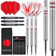 🐉 unleash your inner champion with the red dragon raider series: 23g steel tip tungsten darts set - complete professional darts kit with shafts, flights, and checkout card - multiple colors to choose from! логотип