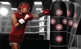 img 1 attached to High-Quality Inflatable Punching Bag – Kid-Friendly Freestanding Boxing Bag - Target Practice Columns, Long-lasting PVC Material - Ideal Relaxation Kickboxing Bag for Adults and Kids