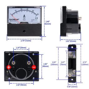 img 2 attached to Baomain DH-670 DC 0-50A Аналоговый амперметр с шунтом - Надежное решение для измерения текущего ампеража.