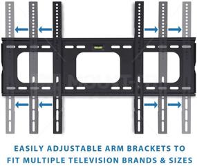 img 3 attached to 📺 Mount-It! Low-Profile Large TV Mount: Flush Wall Mount for 32-60 in. TVs, VESA Compatibility up to 770x480, 175 lbs Capacity