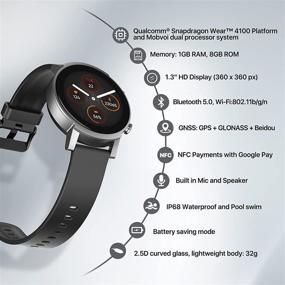 img 3 attached to 🕒 Ticwatch E3: The Ultimate Smart Watch with Wear OS by Google for Men and Women - Snapdragon Wear 4100, Health Monitor, GPS, NFC, IP68 Waterproof, iOS/Android Compatible