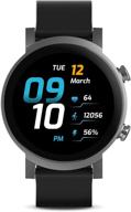 🕒 ticwatch e3: the ultimate smart watch with wear os by google for men and women - snapdragon wear 4100, health monitor, gps, nfc, ip68 waterproof, ios/android compatible logo