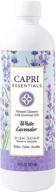 capri essentials 832037 white lavender logo