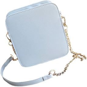 img 3 attached to Stylish LA CHA Cute Rainbow Snapshot Camera Design Shoulder Crossbody Purses for Women and Girls