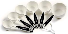 img 2 attached to 🥄 Norpro 3042 Grip-EZ Measuring Cups and Spoons, 12-Piece Set, White and Black