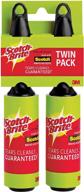 🧹 efficient white scotch-brite mini lint rollers - pack of 2 rollers logo