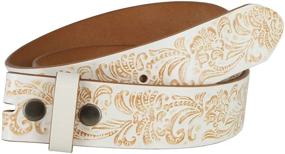 img 2 attached to Genuine Leather Western Embossed Men's Accessories for Belts - Perfect for a Cowgirl Look