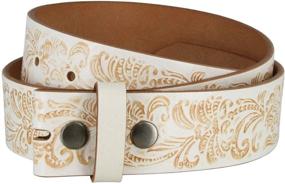 img 3 attached to Genuine Leather Western Embossed Men's Accessories for Belts - Perfect for a Cowgirl Look