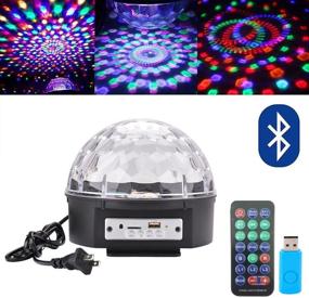 img 3 attached to 8.6-Inch Crystal Super LED Strobe Bulb Multi Changing Color Crystal Stage Light Bluetooth Speaker, Wireless Speaker with Party Dance Light, Aux Input, TF Card Music Player, and Magic Ball