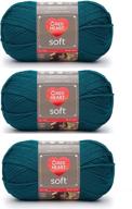 🛍️ get more and save big: red heart soft yarn (3-pack) teal e728-9518 - bulk buying offer! logo