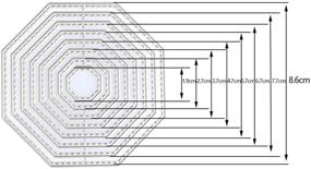 img 3 attached to 🔪 WOWOSS 32-Piece Cutting Dies Stencil Metal Template Molds with 4 Unique Shapes - Ideal Embossing Tools for Scrapbooking, Album Creation, DIY Paper Crafts & Card Making